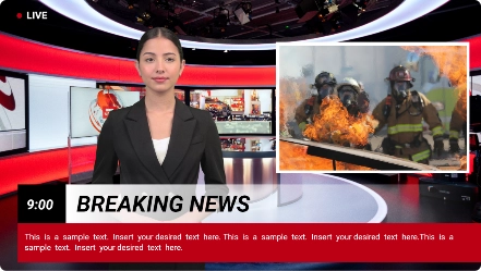 Video sjabloon voor brekend nieuws
